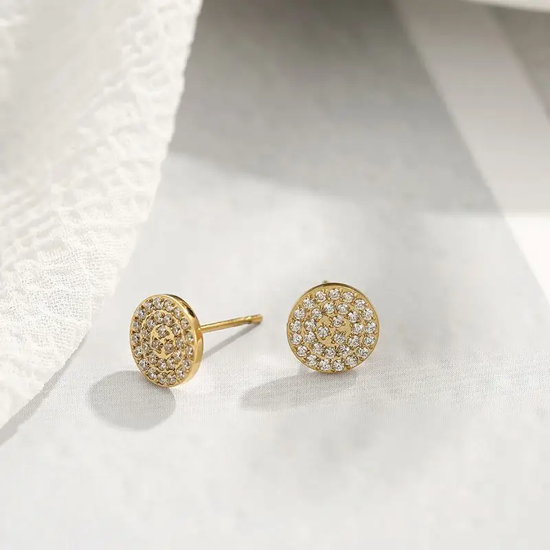 Kpop Fashion 14K Gold Plated Stud Earrings With Micro Inserted Zircon Factory Price Minimalist Jewelry For Girls And Women
Kpop Fashion 14K Gold Plated Stud Earrings With Micro Inserted Zircon Factory Price Minimalist Jewelry For Girls And Women