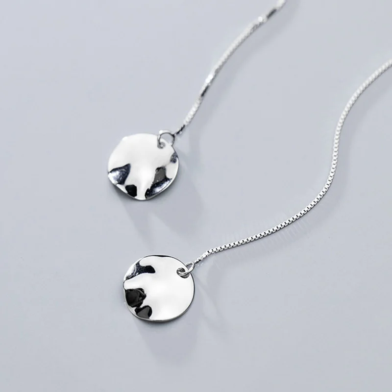 Wholesale high quality 925 sterling silver disc glossy irregular fashion drop earrings gifts for women
Wholesale high quality 925 sterling silver disc glossy irregular fashion drop earrings gifts for women