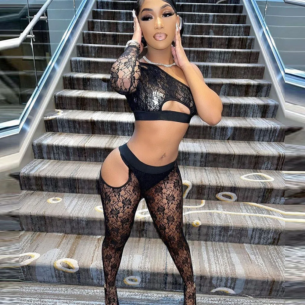 Hot Selling Women 2 Piece Knit Mesh Suits Sheer Turtleneck Tracksuit Long Sleeve Pants Sexy Suit Tight Sets
Hot Selling Women 2 Piece Knit Mesh Suits Sheer Turtleneck Tracksuit Long Sleeve Pants Sexy Suit Tight Sets