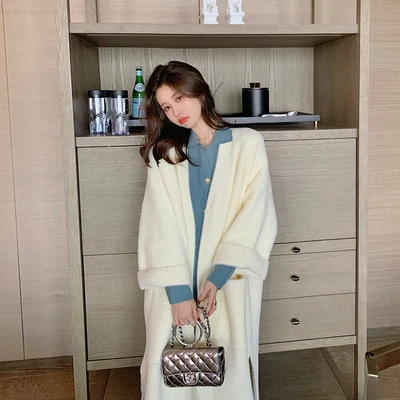 factory winter custom soft waxy Rabbit fur blend knitted cardigan female mink velvet sweater women
factory winter custom soft waxy Rabbit fur blend knitted cardigan female mink velvet sweater women