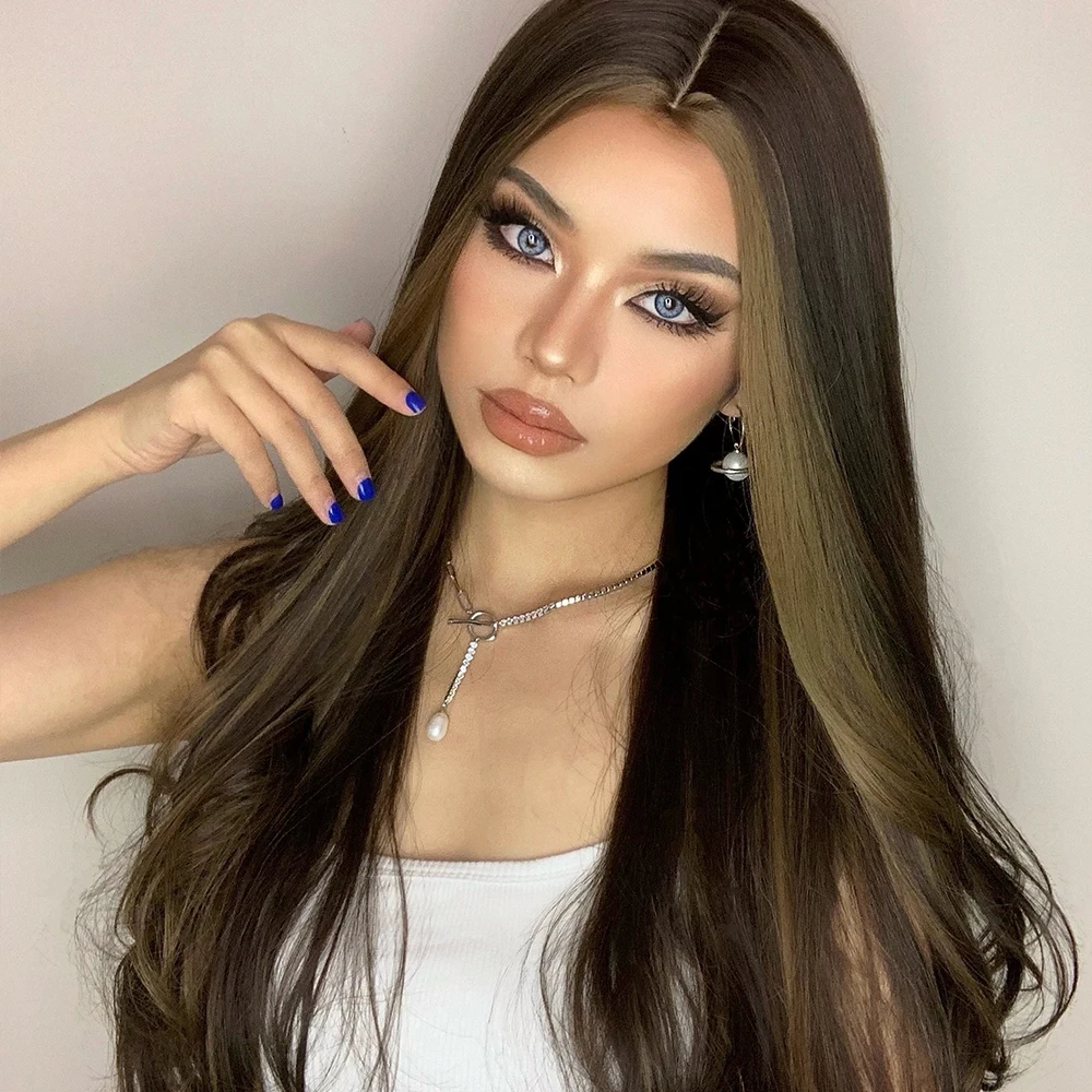 wholesale Long loose Wave lace front Highlight synthetic hair wig Heat Resistant fiber wigs for white women
wholesale Long loose Wave lace front Highlight synthetic hair wig Heat Resistant fiber wigs for white women