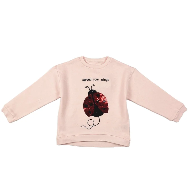 Children clothing spring hot sale casual soft comfortable kids pullover with sequin long sleeve t-shirt for kids, Customized
Children clothing spring hot sale casual soft comfortable kids pullover with sequin long sleeve t-shirt for kids, Customized