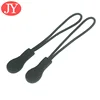 Matte black Strong Nylon Cord with Ergonomically Designed Rubber No Slip Textured Gripper Pull