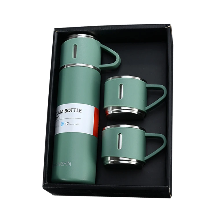 Luxury Business Gift Stainless Steel Vacuum Thermos With Two Cups Portable Insulation Cup Set
Luxury Business Gift Stainless Steel Vacuum Thermos With Two Cups Portable Insulation Cup Set