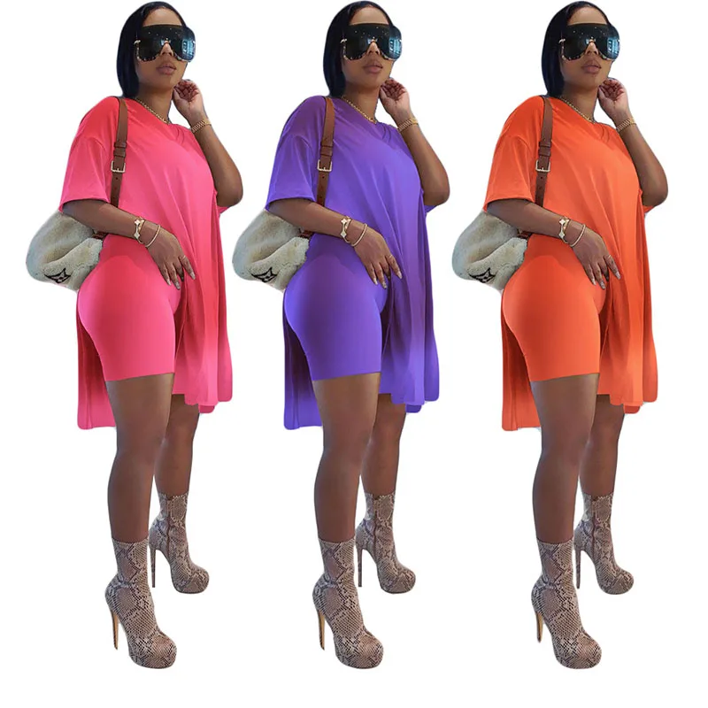 Two Piece Set Casual V Neck T Shirt Top and Shorts Set Streetwear Sexy 2 Piece Outfits for Women Suit Summer Short, Neon green ,neon orange custom pantone color
Two Piece Set Casual V Neck T Shirt Top and Shorts Set Streetwear Sexy 2 Piece Outfits for Women Suit Summer Short, Neon green ,neon orange custom pantone color