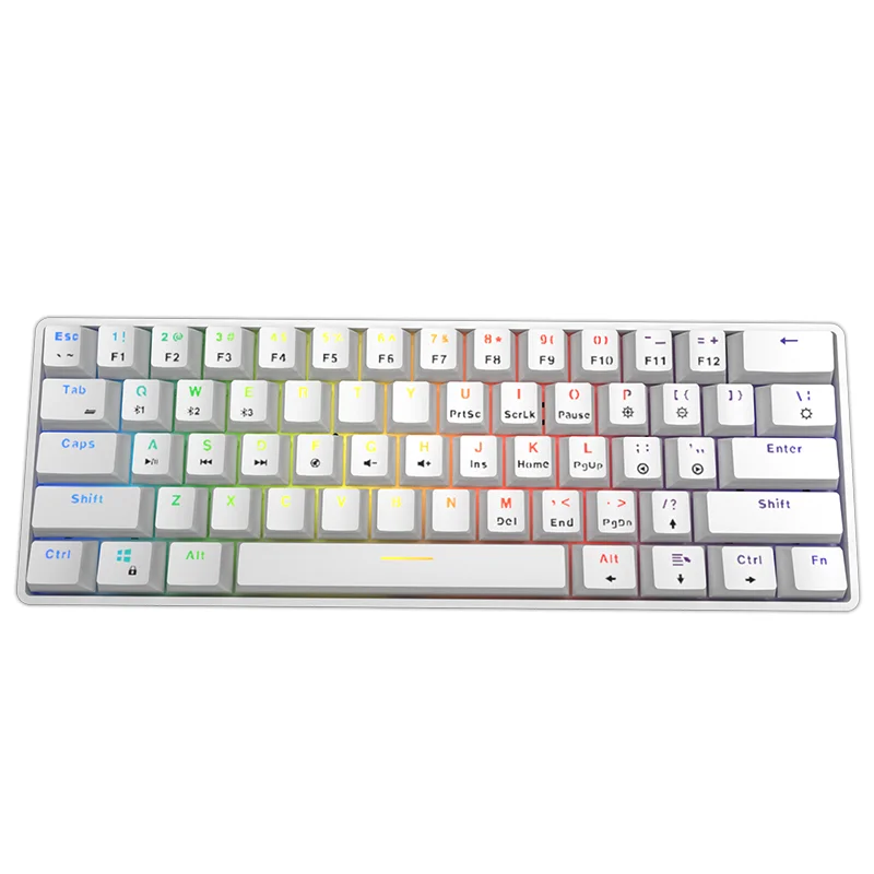 61Keys RGB Wireless Dual-mode BT mini keyboard teclado Gaming Mechanical Keyboard Type C for Laptop/PC/Win, Black white pink blue
61Keys RGB Wireless Dual-mode BT mini keyboard teclado Gaming Mechanical Keyboard Type C for Laptop/PC/Win, Black white pink blue