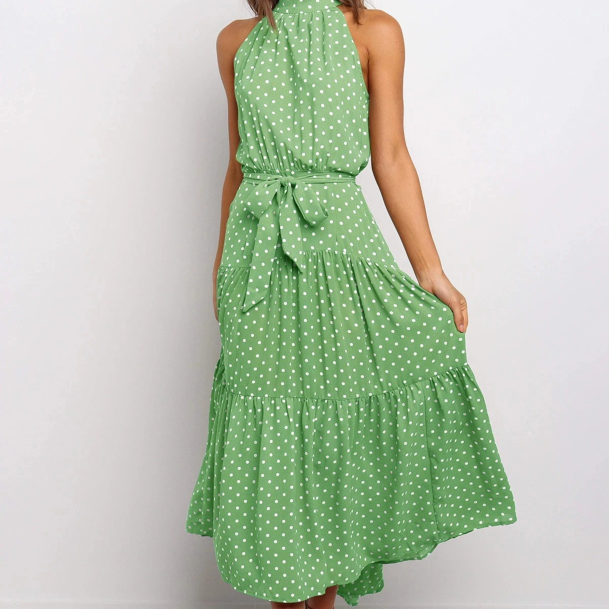 Summer Sleeveless Polka dot Dress Ruffle Mini Sundresses Belt leopard Casual Fitted Clothing Overalls Dresses For Women 2021, Many
Summer Sleeveless Polka dot Dress Ruffle Mini Sundresses Belt leopard Casual Fitted Clothing Overalls Dresses For Women 2021, Many