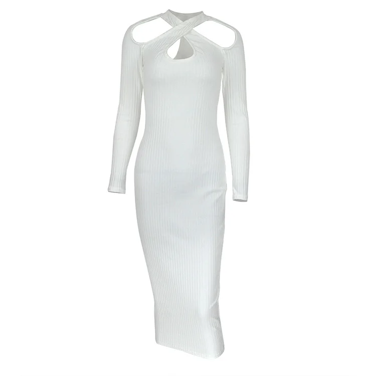 2021 Spring/Summer New Style Solid Backless Hollow Out Bodycon Knit Long Sleeve Round Neck Casual Women Sexy Maxi Dresses
2021 Spring/Summer New Style Solid Backless Hollow Out Bodycon Knit Long Sleeve Round Neck Casual Women Sexy Maxi Dresses