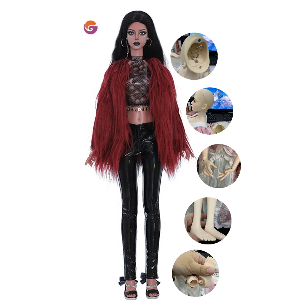 New Design 1/3 Size Black Girl Fashion Full Set Dress up Girl BJD Dolls, Customized color
New Design 1/3 Size Black Girl Fashion Full Set Dress up Girl BJD Dolls, Customized color