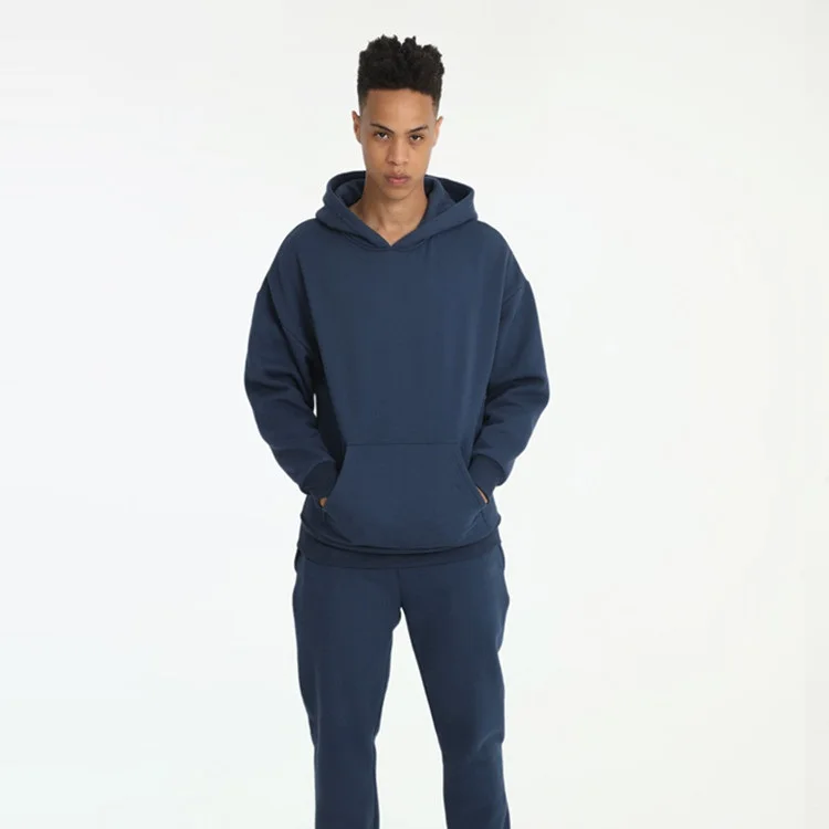 Mens 400g 100% Cotton Fleece Solid Hoodies 2 Piece Sets Casual Loose Hooded Sweatpants Suit
Mens 400g 100% Cotton Fleece Solid Hoodies 2 Piece Sets Casual Loose Hooded Sweatpants Suit