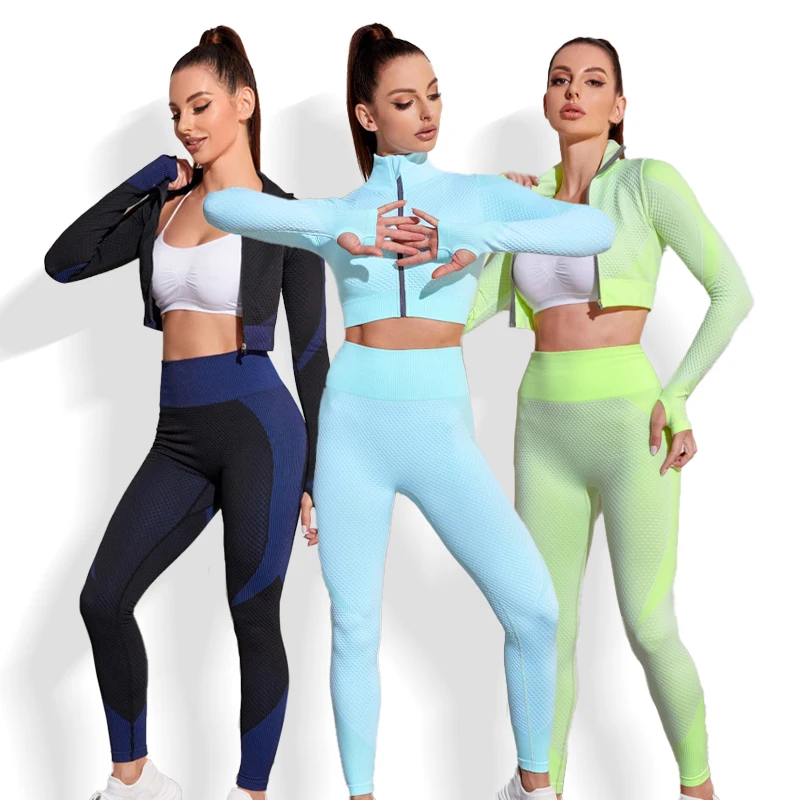 2021 Exercise 2 Piece Bubble Yoga Pants Women Zip Up Seamless Knitted Gym Clothing 2 pc Long Sleeve Womens Lilac Gym Yoga Set
2021 Exercise 2 Piece Bubble Yoga Pants Women Zip Up Seamless Knitted Gym Clothing 2 pc Long Sleeve Womens Lilac Gym Yoga Set