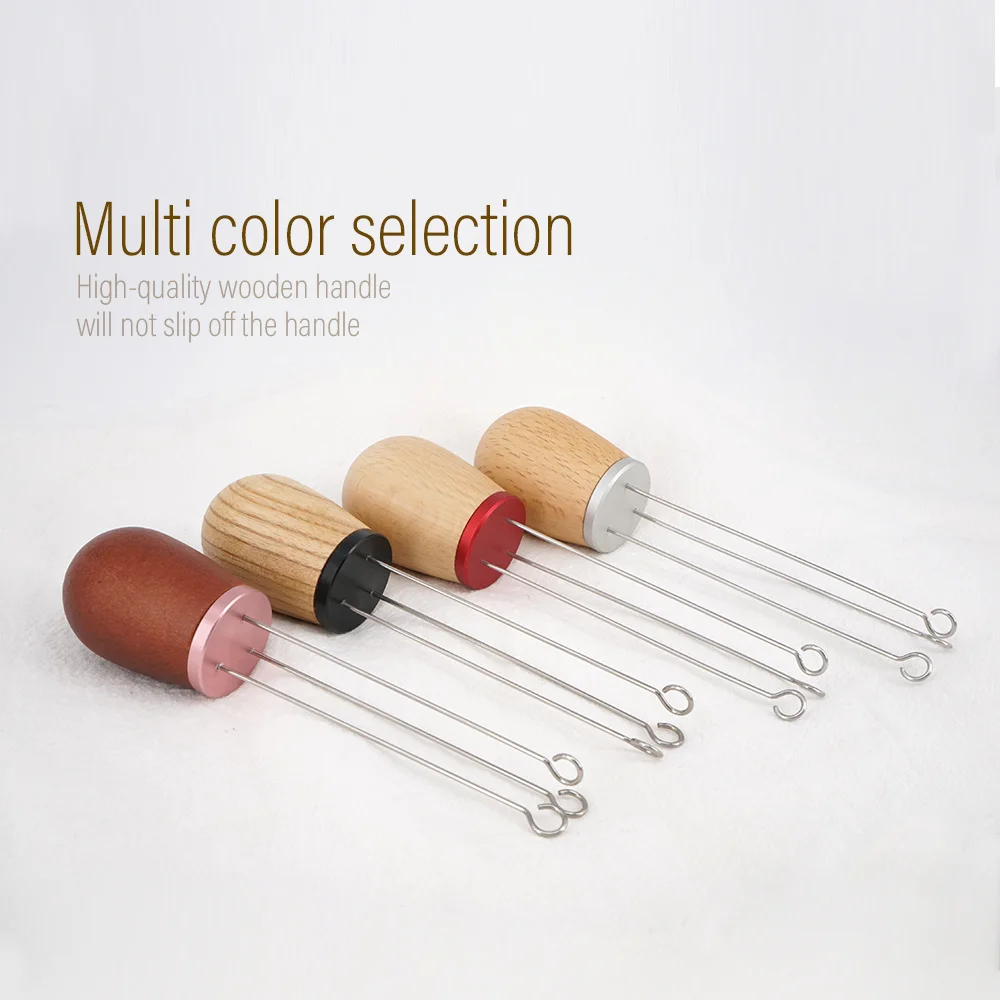 Solid Wood Handle Needle Coffee Tamper 58/54/51MM Coffee Tamper Distributor Leveler Tool Needle Type Coffee Powder Distributor, Wood color
Solid Wood Handle Needle Coffee Tamper 58/54/51MM Coffee Tamper Distributor Leveler Tool Needle Type Coffee Powder Distributor, Wood color