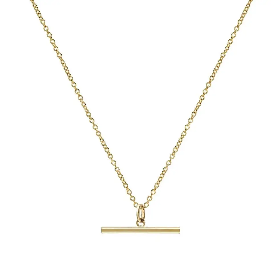 Minimalist Jewelry Dainty Necklace For Women 925 Sterling Silver 18k Gold Plated T Bar Drop Necklace
Minimalist Jewelry Dainty Necklace For Women 925 Sterling Silver 18k Gold Plated T Bar Drop Necklace
