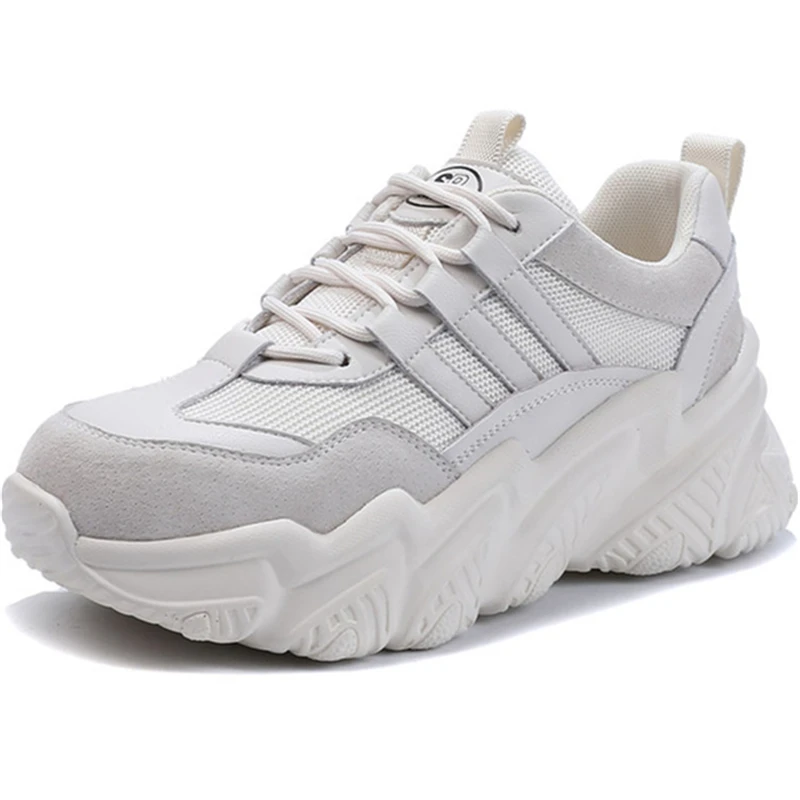 2021 Spring Autumn Women's Casual Sneakers Wedges Student Shoes Black White Round Thick Bottom Leather Mesh Running Shoes Female
2021 Spring Autumn Women's Casual Sneakers Wedges Student Shoes Black White Round Thick Bottom Leather Mesh Running Shoes Female