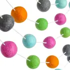 christmas decorative balls felt ball garlands 2cm felt ball