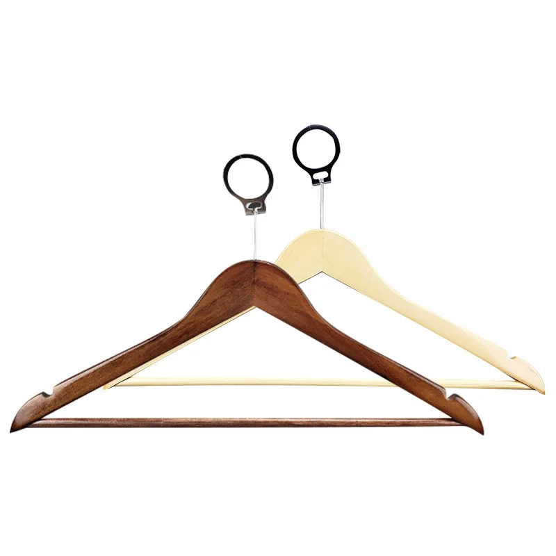 High Quality Natural Vintage Color Hotel Hangers Wholesale Anti Theft Wooden Hotel Suit Hanger with Ring
High Quality Natural Vintage Color Hotel Hangers Wholesale Anti Theft Wooden Hotel Suit Hanger with Ring