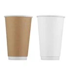 Insulated pla Double Wall White Paper Cup Coffee