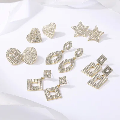 2022 Newest Shiny Zircon CZ Geometric Square Dangle Earrings Crystal Star Heart Drop Earrings For Women
2022 Newest Shiny Zircon CZ Geometric Square Dangle Earrings Crystal Star Heart Drop Earrings For Women