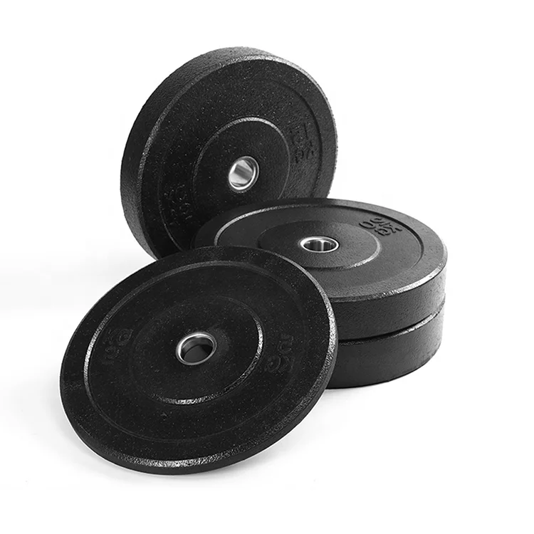 Commercial gym equipment weight crumb bumper plate, Black
Commercial gym equipment weight crumb bumper plate, Black