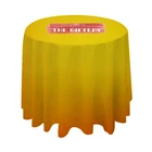 best price custom cloth 100% polyester stretch 8ft throw round table cover