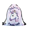 2019 Hot Sale Teens School Kids Cute Unicorn Backpack Drawstring