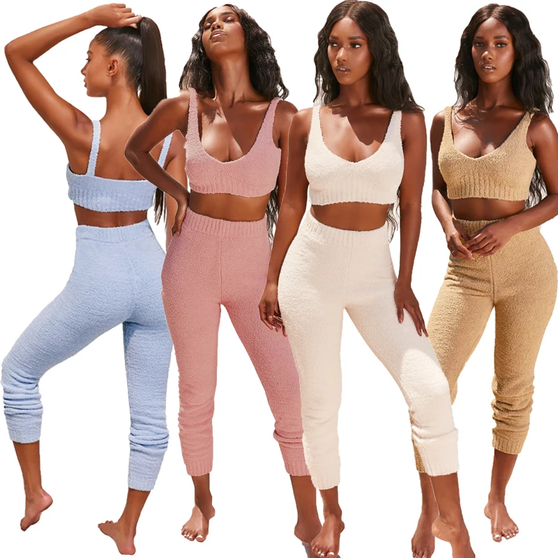Womens Loungewear Set Knit Sweater Two Piece Set Top And Pants Fall Clothing Fuzzy Two Piece Set
Womens Loungewear Set Knit Sweater Two Piece Set Top And Pants Fall Clothing Fuzzy Two Piece Set
