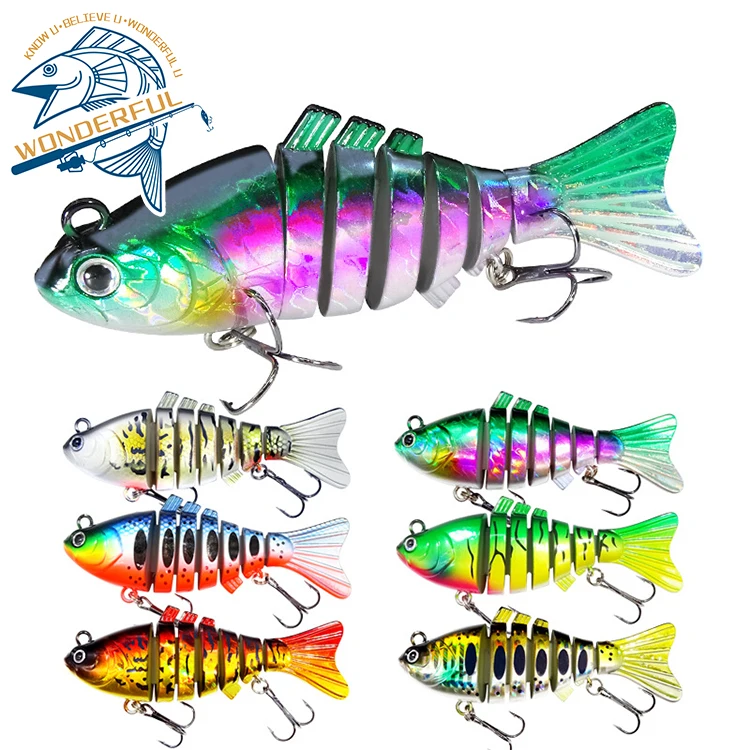Top Quality 24g ABS Plastic Hard 7 Sections Jointed Bait 3D Eyes Sea Fishing Wobblers Swimbait Lure, 6 colors
Top Quality 24g ABS Plastic Hard 7 Sections Jointed Bait 3D Eyes Sea Fishing Wobblers Swimbait Lure, 6 colors