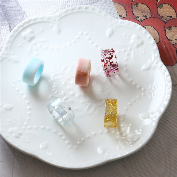 BXY 2021 wholesale korean trendy fashion custom transparent blue colorful geometric jewelry chunky plastic acrilic resin ring
BXY 2021 wholesale korean trendy fashion custom transparent blue colorful geometric jewelry chunky plastic acrilic resin ring