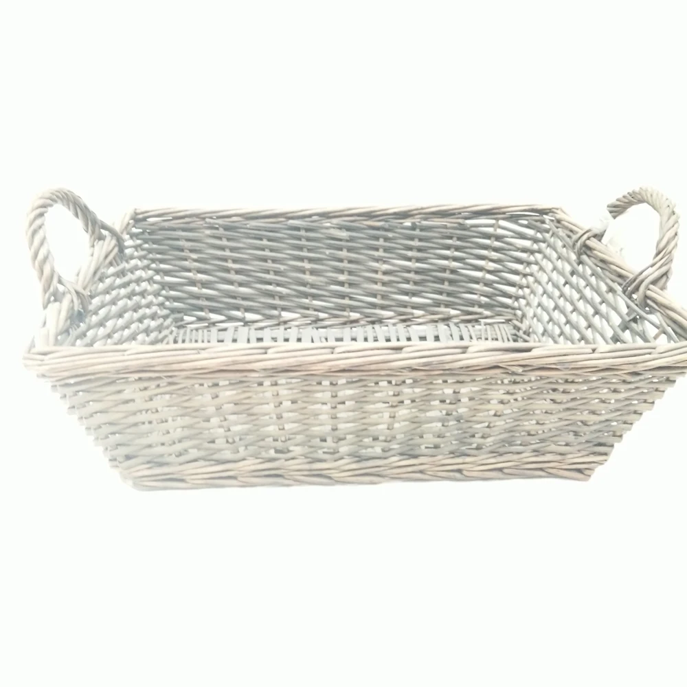 wholesale wicker holiday decor storage gift hamper basket with
