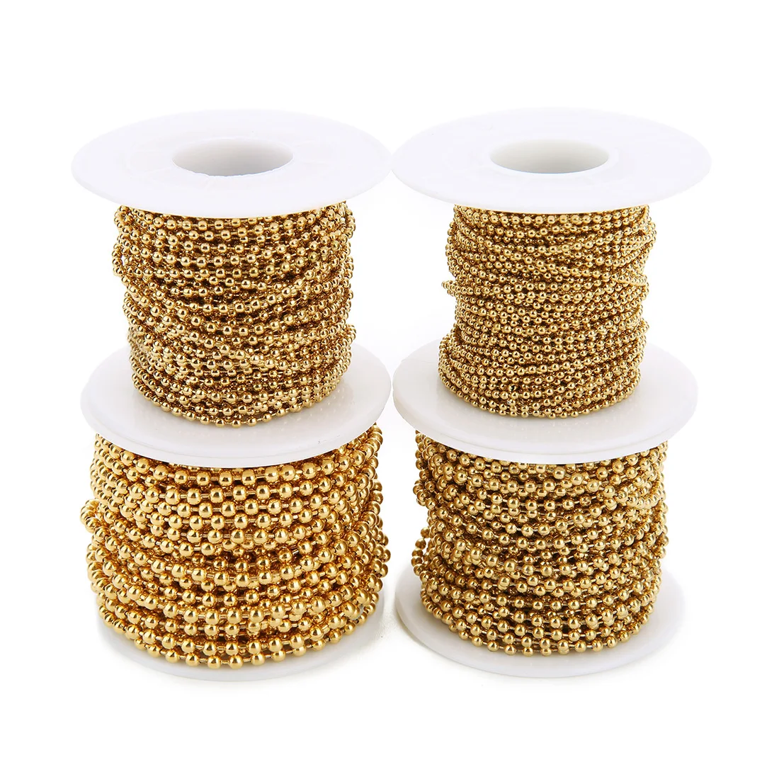 Jewelry Accessories Stainless Steel Bead Necklace Chain 1.5MM 2MM 2.4MM 3MM Bead Chain For Necklace Bracelet
Jewelry Accessories Stainless Steel Bead Necklace Chain 1.5MM 2MM 2.4MM 3MM Bead Chain For Necklace Bracelet