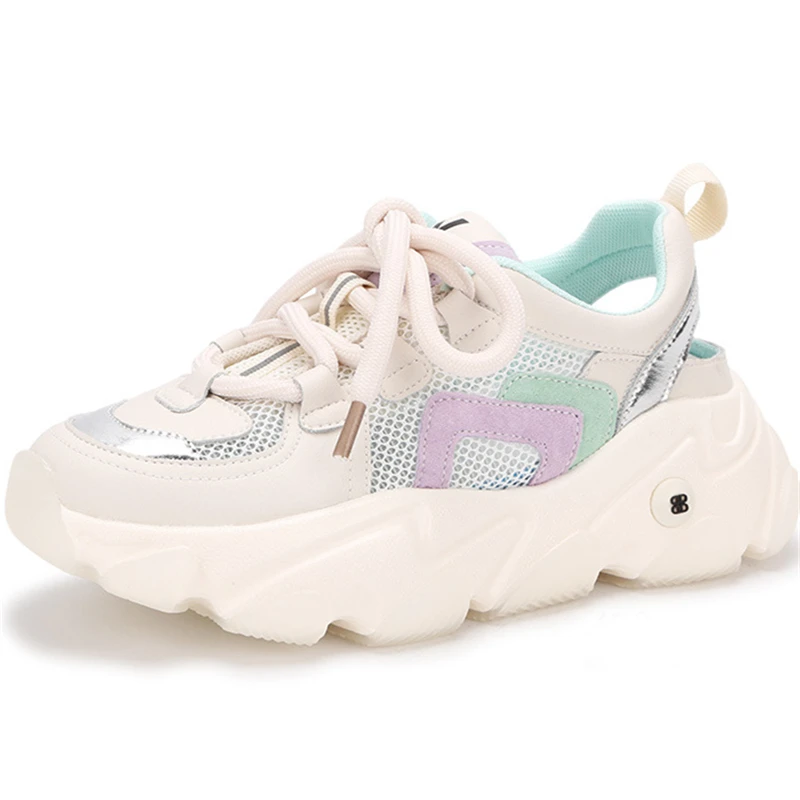 Dropshipping Custom Logo Summer Female Increased Chunky Sneakers for Women Genuine Leather Shoes Lady Wedges Thick Soles
Dropshipping Custom Logo Summer Female Increased Chunky Sneakers for Women Genuine Leather Shoes Lady Wedges Thick Soles