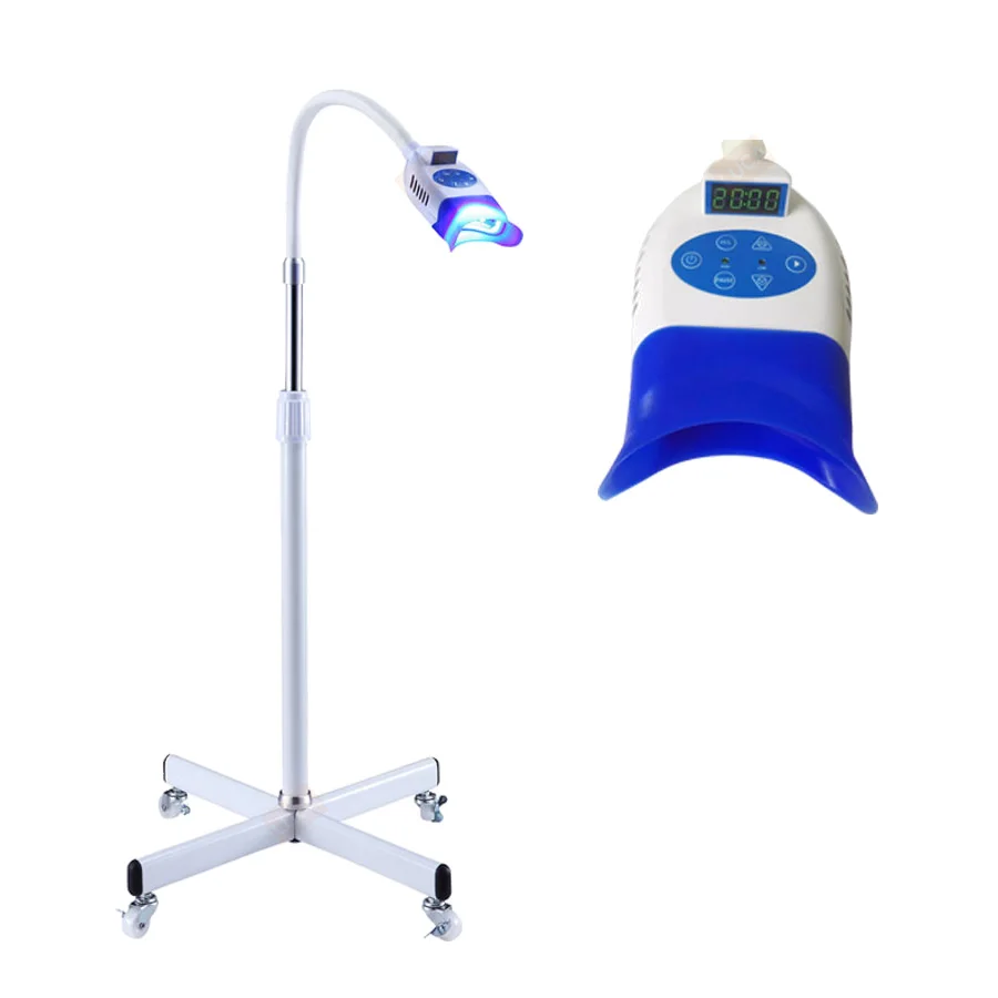 

30W Salon zoom Mini Dental Tooth bleaching Machine blanchiment dentaire 10 laser led light teeth whitening blue lamp with stand