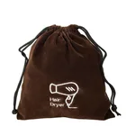 Logo Customization Thick Soft Flannel Fabric Jewelry Gift Bag Velvet Drawstring Pouch