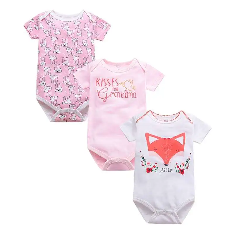 Factory Baby Clothes boutique girls Summer 100% Cotton Short Sleeves with Animal Prints 3Pcs Newborn Infant Baby Bodysuits, Mix color
Factory Baby Clothes boutique girls Summer 100% Cotton Short Sleeves with Animal Prints 3Pcs Newborn Infant Baby Bodysuits, Mix color