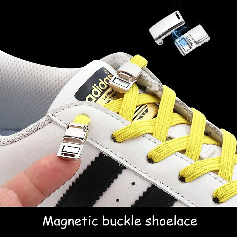 New upgrade Magnetic lock buckle no lace metal lock buckle shoelaces sports children adult lazy shoelaces suitable for all shoes
New upgrade Magnetic lock buckle no lace metal lock buckle shoelaces sports children adult lazy shoelaces suitable for all shoes