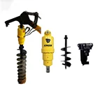Excavator drilling attachment auger bits/Hydraulic auger drill parts