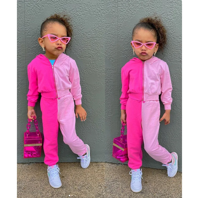 2022 New autumn products Children's Bicolor 2 Piece Thickened Suit Jogging Suit Jacket Zip Hoodie 2 Pieces Women Jogging sets, Solid
2022 New autumn products Children's Bicolor 2 Piece Thickened Suit Jogging Suit Jacket Zip Hoodie 2 Pieces Women Jogging sets, Solid
