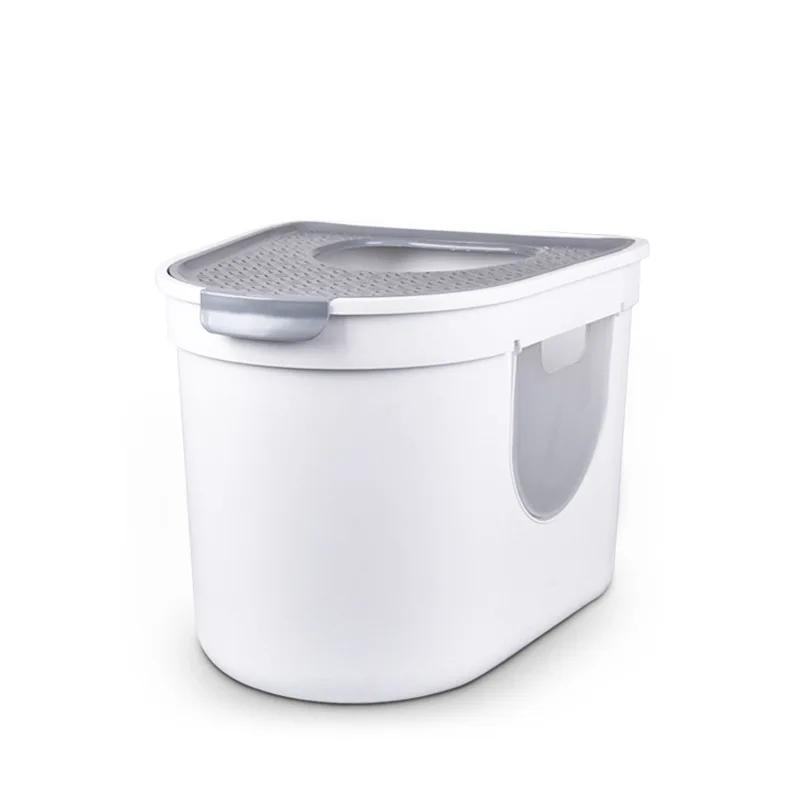 High-quality high-end design cat toilet splash-proof three-door top-out cat litter box
High-quality high-end design cat toilet splash-proof three-door top-out cat litter box