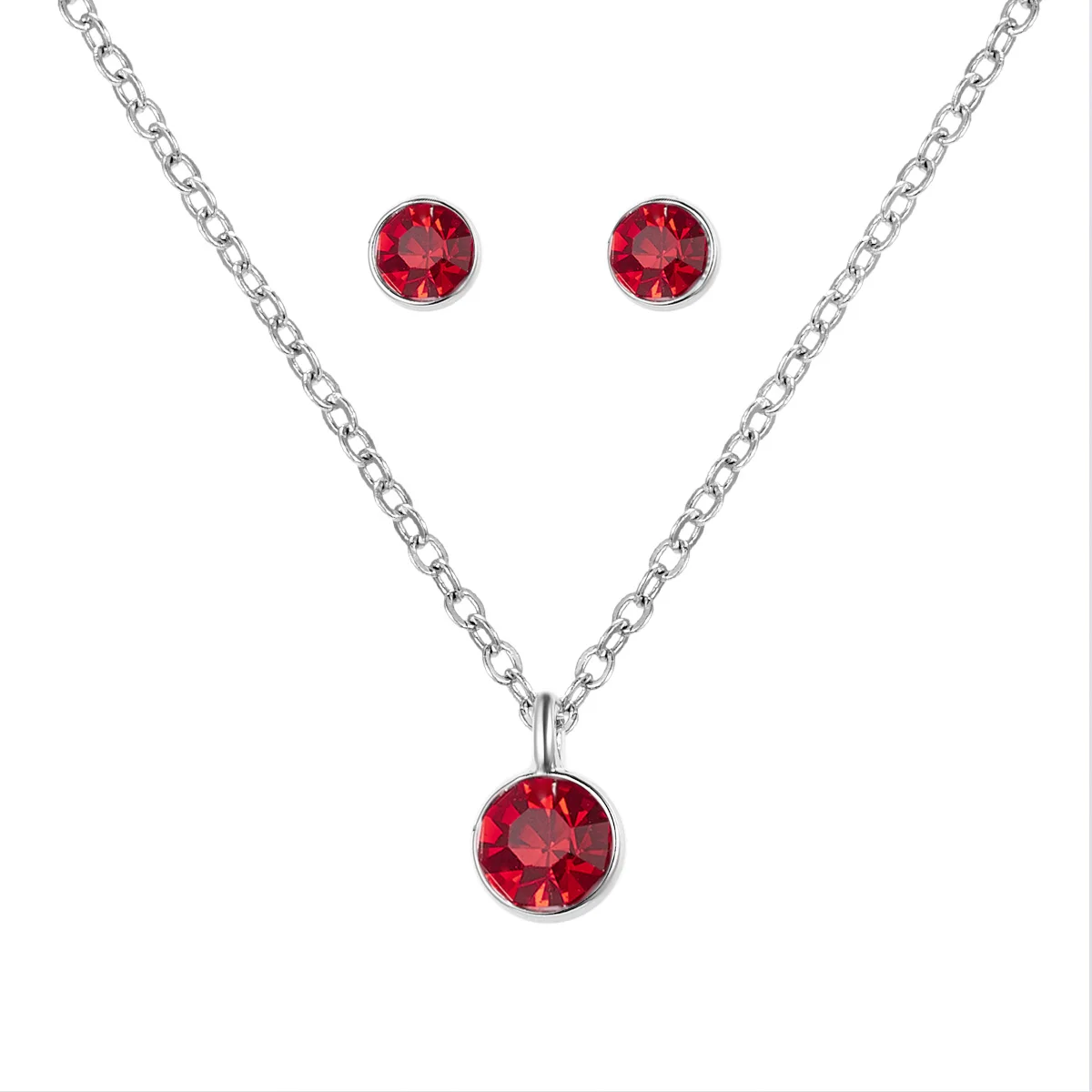 Colorful Birthstone Crystal Round Charm Jewelry Set Making Small Birthday Stone Accessory Earrings Necklace
Colorful Birthstone Crystal Round Charm Jewelry Set Making Small Birthday Stone Accessory Earrings Necklace