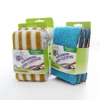 Non-Woven Fabric Mesh Sponge Rainbow Foam Scouring Pad Kitchen Cleaning Scrubber Scrub Scourer