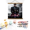 Funny Paint By Numbers Impressionists Captain America Steven Rogers