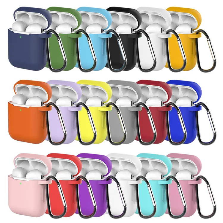 Soft Silicone Portable Cases for Air pods 1 2 Protective Colorful Wireless Earphone Cover For Apple for Airpods Earphone Cases
Soft Silicone Portable Cases for Air pods 1 2 Protective Colorful Wireless Earphone Cover For Apple for Airpods Earphone Cases
