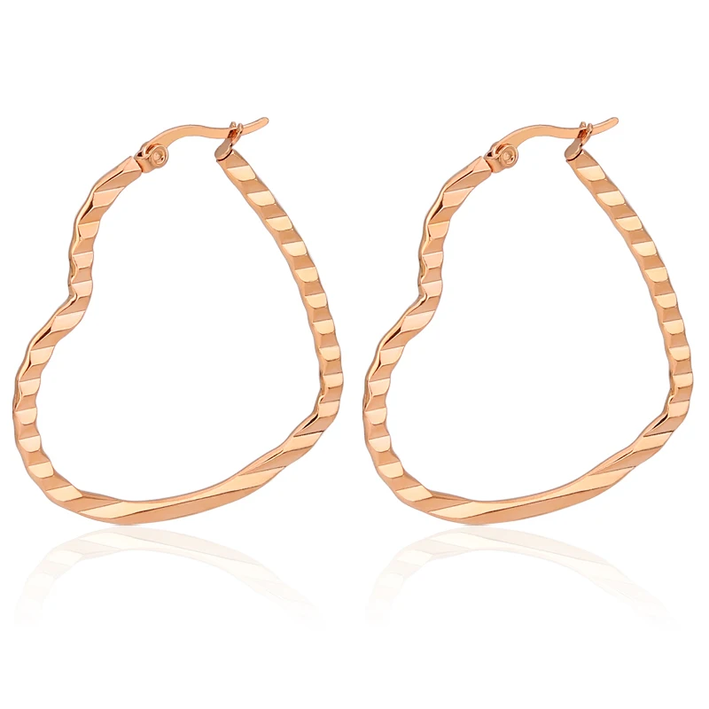 Fashion exaggerated big earrings geometric heart-shaped love big earrings stainless steel classic grain ear jewelry, Picture
Fashion exaggerated big earrings geometric heart-shaped love big earrings stainless steel classic grain ear jewelry, Picture