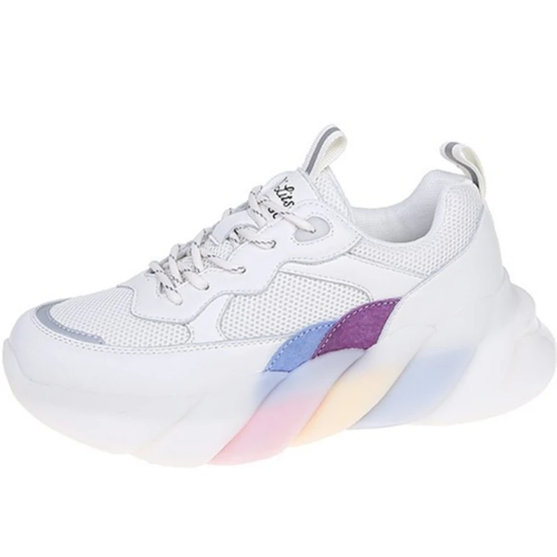 2021 Women Fashion Sneakers Round Toe Thick Bottom Cross Strap Mixed Color Casual Spring Shoes Female Footwear
2021 Women Fashion Sneakers Round Toe Thick Bottom Cross Strap Mixed Color Casual Spring Shoes Female Footwear