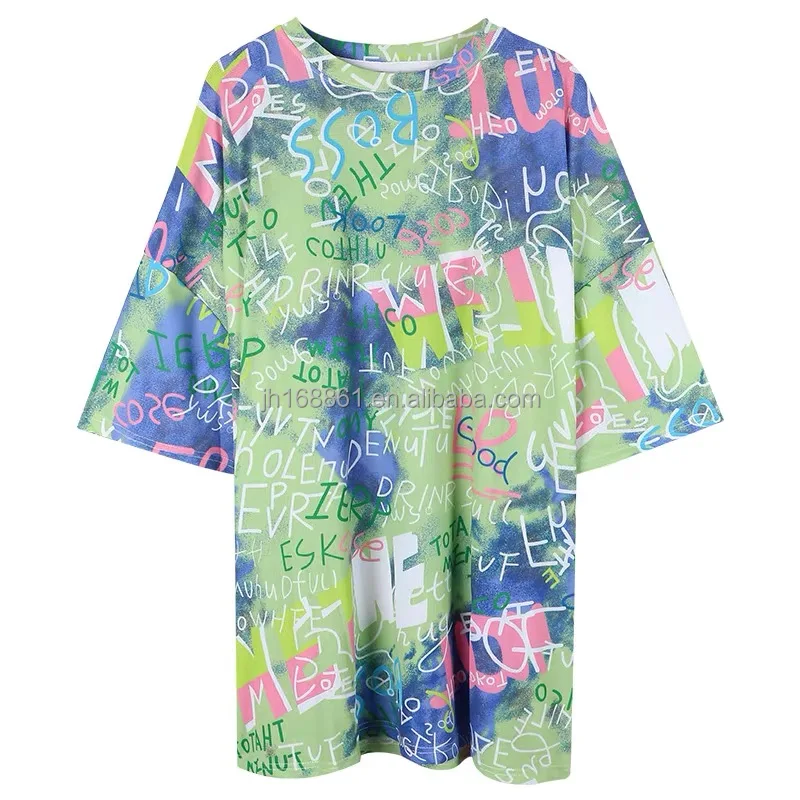 Hip hop T-shirt Women's T-shirt handsome print summer women's short sleeve T-shirt casual large size street wear top wholesale, Customized color
Hip hop T-shirt Women's T-shirt handsome print summer women's short sleeve T-shirt casual large size street wear top wholesale, Customized color