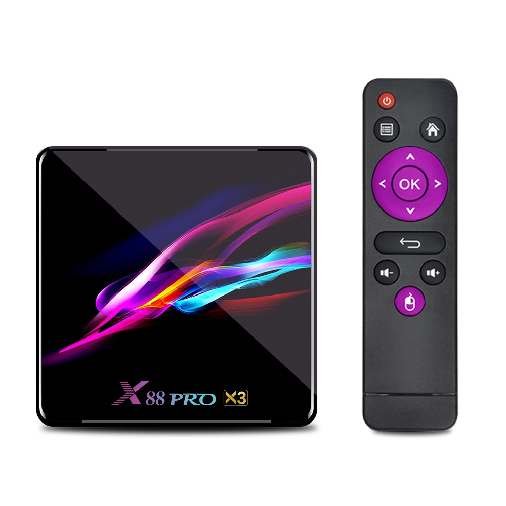 

Factory supply 2020 Newest tv box X88pro x3 Android TV BOX 4GB 32GB Android 9 X88 PRO X3 Amlogic S905X3