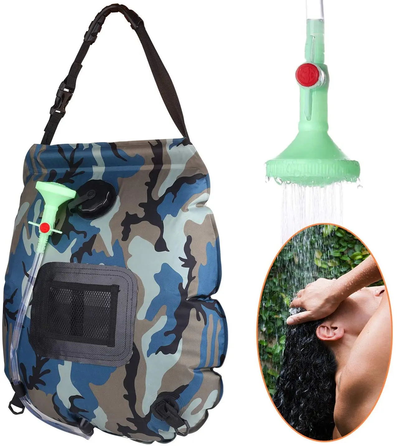 Camping Beach Swimming Heating Bathing Bag Portable Hot Water Supply Sun Energy Hydration Backpack Solar Shower Bag, Black, blue, green, camo
Camping Beach Swimming Heating Bathing Bag Portable Hot Water Supply Sun Energy Hydration Backpack Solar Shower Bag, Black, blue, green, camo