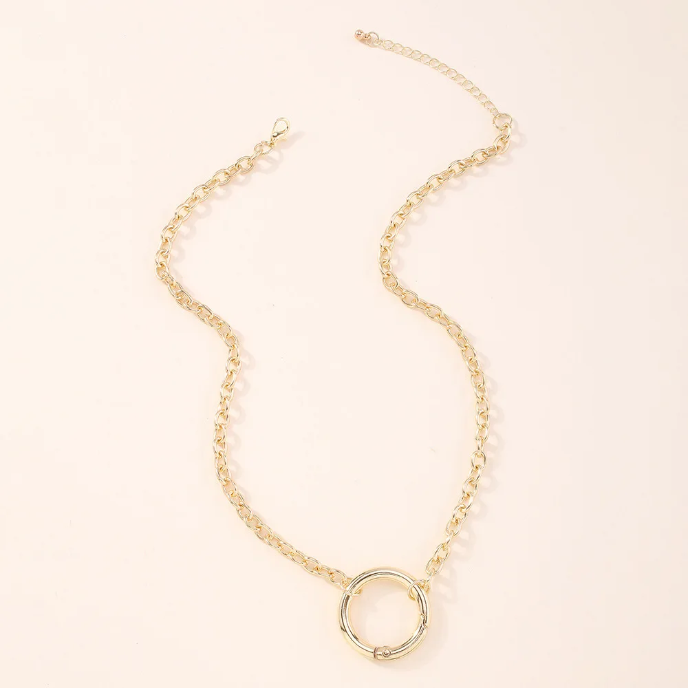 New Fashion Trend Hip-hop Hollow Circle Geometric Punk Necklace, As shown in the picture
New Fashion Trend Hip-hop Hollow Circle Geometric Punk Necklace, As shown in the picture