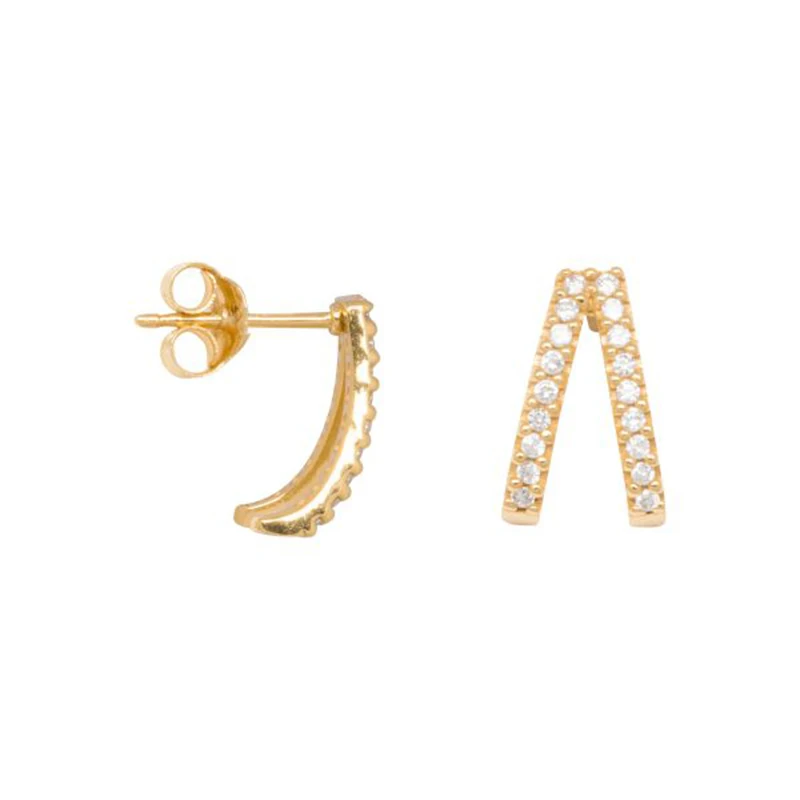 ROXI 925 Sterling Silver Charm Mini Double Zircon Funky Stud Earrings, Wholesale from Shenzhen
ROXI 925 Sterling Silver Charm Mini Double Zircon Funky Stud Earrings, Wholesale from Shenzhen