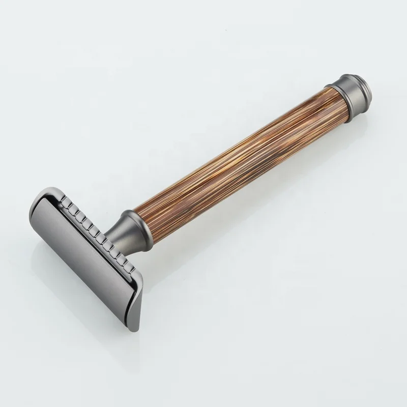 New Blade Durable and Reusable Eco-friendly Brass Razor Bamboo Handle Shaving Safety razor, Black and bamboo
New Blade Durable and Reusable Eco-friendly Brass Razor Bamboo Handle Shaving Safety razor, Black and bamboo